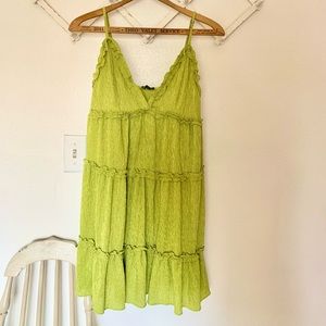 Green Ruffle Dress